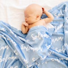Couverture de nom personnalisée pour bébé famille enfants amis
