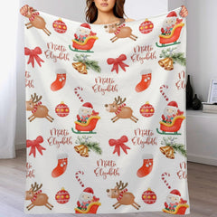 Personalized Christmas Baby Blanket