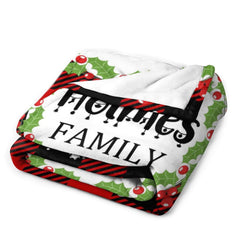 Custom Christmas Buffalo Plaid Blanket