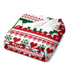 Personalized Name Merry Christmas Blanket-Christmas Gifts for Family