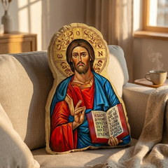 Religious Icon Pillow – Personalized Christian Faith Cushion