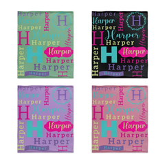 Personalized Custom Name Blanket For Kids - Birthday Christmas Milestone Gift for Baby,Boy,Girl,Newborns