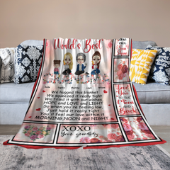 World's Best Grandma - Personalized Blanket