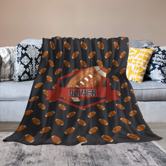 Custom Name Sporty Fun Blanket - Gift for Sports Lover