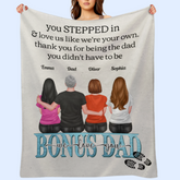You Stepped In & Love Me Like I'm Your Own - Couverture personnalisée - Fête des pères, cadeau d'anniversaire pour beau-père, papa bonus