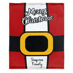 Personalized Christmas Santa Name Blanket-Funny Christmas Gift