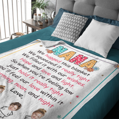 Feel Our Love Within It Nana - Personalized Blanket - Birthday Mother's Day Gift For Grandma, Nana, Mom