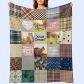 Cadeau minimaliste personnalisé de couverture de collage de photo pour maman - cadeaux de fête des mères