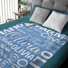 Baby Boy Girl Adult Unisex Personalized Name Blanket