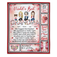 World's Best Grandma - Personalized Blanket