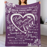 Best Mom Ever Throw Blanket Couverture personnalisée - Cadeau de la fête des mères pour maman