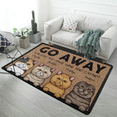 Go Away Unless You Have Wine And Catnip - Funny Personalized Cat Decorative Mat