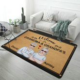 Welcome To Grandparents Family Mat Home Decor Gift Personalized Doormat
