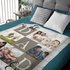 Best Dad Ever Photo Blanket - Gift for Dad - Lovscape