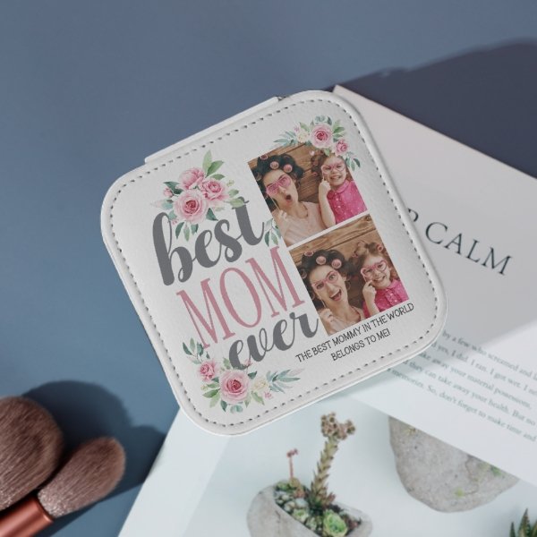 Best Mom Ever Custom Photo Jewelry Box - Lovscape