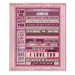 Best Wishes Custom Name Blanket-Gift for Girl - Lovscape