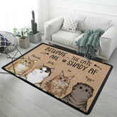 Beware The Cats Are Shady Af - Funny Personalized Cat Decorative Mat - Lovscape
