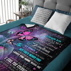 Butterfly Custom Name Blanket - Gift for Daughter - Lovscape