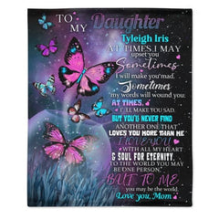Butterfly Custom Name Blanket - Gift for Daughter - Lovscape