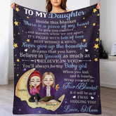 Livraison gratuite✈️To My Daughter I Love You Forever - Couverture personnalisée - Anniversaire, cadeau d'amour pour fille, bébé fille