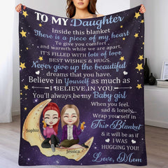 To My Daughter I Love You Forever - Personalized Blanket - Birthday, Loving Gift For Daughter, Baby Girl