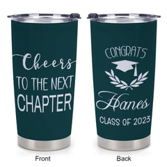 Cheers to the Next Chapter Custom Graduation Tumblers Class of 2023 - Graduation Gift - Lovscape