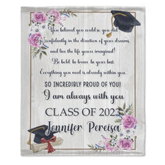 Class of 2023 Name Custom Blanket-Graduation Gift - Lovscape