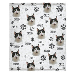 Colorful Upload Pet Image - Gift For Cat Lovers - Personalized Blanket - Lovscape