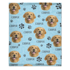 Colorful Upload Pet Image - Gift For Dog Lovers - Personalized Blanket - Lovscape