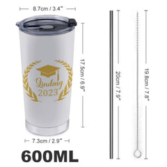 Congrats to the Graduate Custom Name Tumblers - Class of 2023 - Graduation Memorial Gift - Lovscape