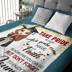 Congratulations Class of 2023 Best Gift For Graduation's Day - Personalized Graduation Blanket - Lovscape