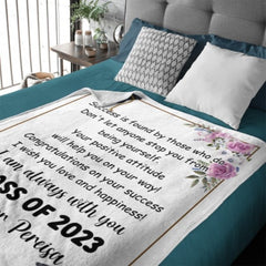 Custom Name Blanket - Class of 2023 Graduation Gift - Lovscape