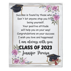 Custom Name Blanket - Class of 2023 Graduation Gift - Lovscape