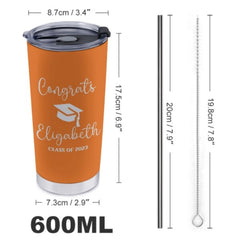 Custom Name Graduation Congrats Tumblers Class of 2023 - Graduation Gift - Lovscape