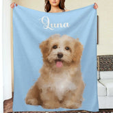 Custom Pet Blanket Using Pet Photo + Name Custom Pet Blanket - Gift for Pet Lover - Lovscape