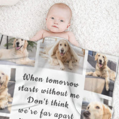 For Every Time You Think Of Me, I'm Right Here Inside Your Heart - Personalized Blanket - Lovscape