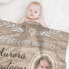 For Every Time You Think Of Me, I'm Right Here Inside Your Heart - Upload Image - Personalized Blanket - Lovscape
