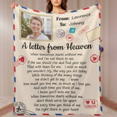 For Every Time You Think Of Me I'm Right There In Your Heart - Memorial Personalized Custom Blanket - Upload Image, Sympathy Gift, Christmas Gift For Family Members - Lovscape