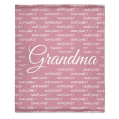 Gift For Grandma Grandpa Grandparents With Grandkids Names Personalized Fleece Blanket - Lovscape
