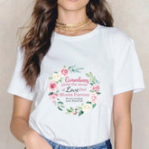 Her Love Blooms Custom T-shirt - Gift for Mom - lovscape