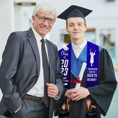 I Graduated Can I Go Back To Bed Now Stoles, Photo Class of 2023 Stoles - Graduation gift - Lovscape