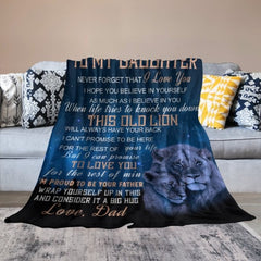 I Hope You Believe In Yourself As Much As I Believe In You - Family Blanket - Gift For Daughter From Dad - Lovscape