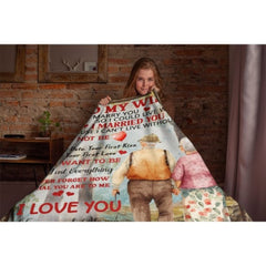 I Want To Be Your Last Everything Never Forget How Special You Are To Me - Blanket - To My Wife, Gift For Wife, Anniversary, Engagement, Wedding, Marriage Gift - Lovscape