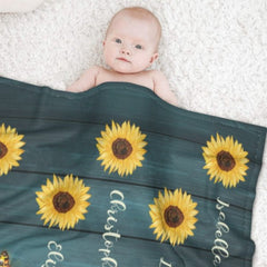 If We Had A Flower For Every Time We Thought Of Our Love For You, We Would Walk Within A Garden Forever - Gift For Mom, Grandma - Personalized Blanket - Lovscape