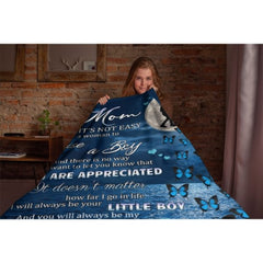 I'll Always Be Your Little Boy, Mom - Family Blanket - New Arrival, Christmas Gift For Mother From Son - Lovscape