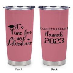 It's Time for a new Adventure Custom Graduation Tumblers Class of 2023 - Graduation Gift - Lovscape