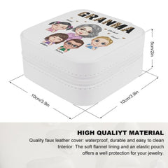 Just Call Me Grandma - Family Personalized Custom Jewelry Box - Birthday Gift For Grandma - Lovscape