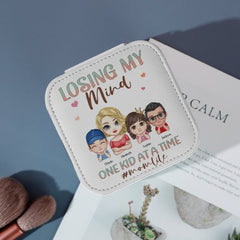 Losing My Mind One Kid At A Time, That's A Pretty Cool Mom Life - Family Personalized Jewelry Box - Mother's Day, Birthday Gift For Mom - Lovscape