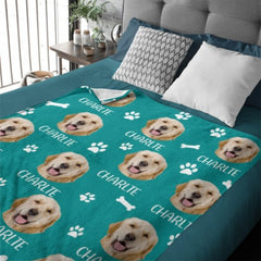 Love Has Four Paws - Personalized Custom Blanket - Upload Image, Gift For Pet Lovers, Christmas Gift - Lovscape