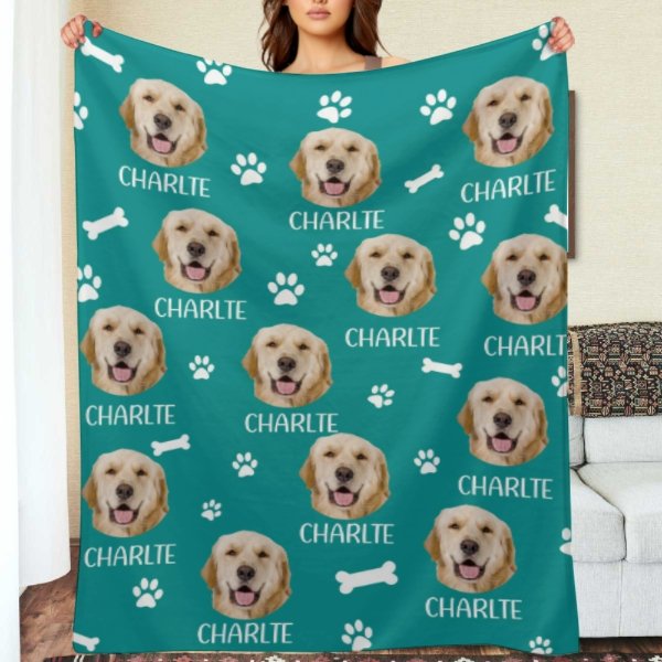 Love Has Four Paws - Personalized Custom Blanket - Upload Image, Gift For Pet Lovers, Christmas Gift - Lovscape